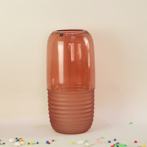 2021 New arrival home decor colorful fancy design glass vase for wedding decoration