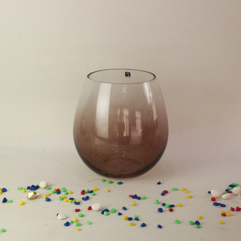 Custom size handblown decorative wedding centerpieces and home decoration colored art glass flower vase