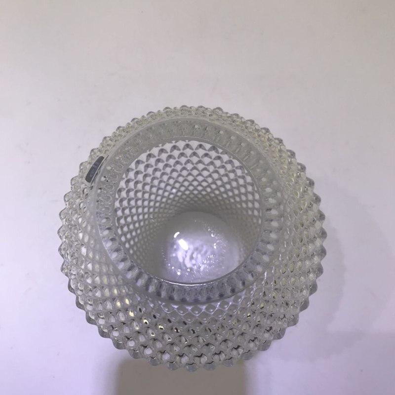 Wholesale Hot Selling Round Sky Blue Purple Modern Home Decoration Glass Flower Vase