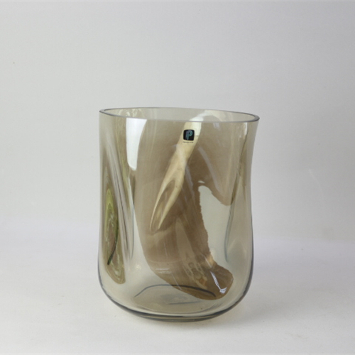 Wholesale household home decorative clear transparent cylinder morden design glass vase