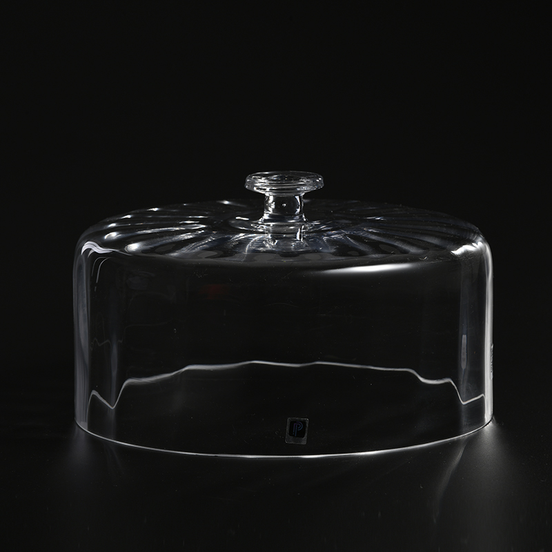 Wood plate Glass Cake Cover Dessert Bread Cake Display Stand Manufacture Supply For Home Party Decoration