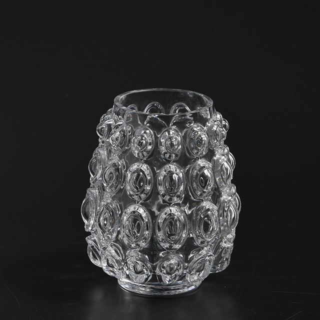 Hot sale Home Decoration Gifts Glass Handmade Clear Glass Vase flower Container