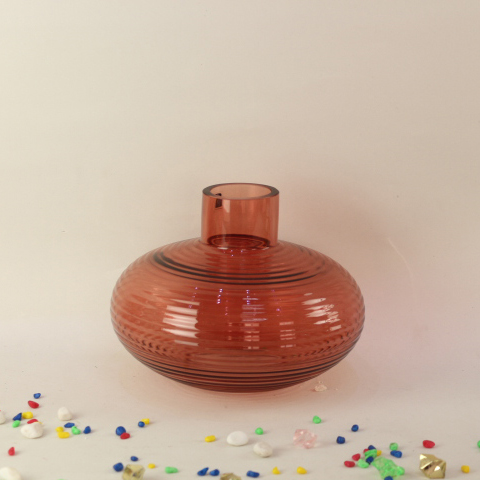 Hot Selling Product Colorful Transparent Glass Pot Hydroponics Plant Arrangement Vase