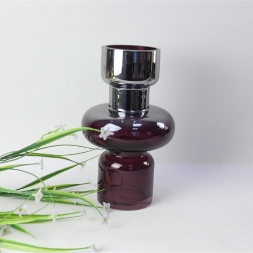 Wholesale Wall Desktop Decoration Reflective material Plant Terrarium Geometric Glass Vase