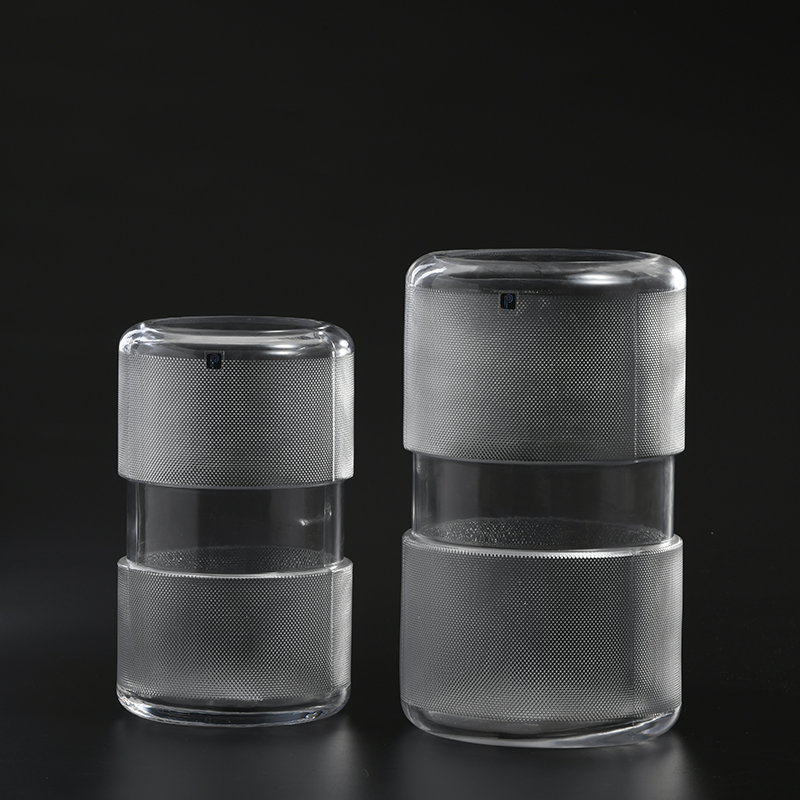 Fashion design modern decoration transparent glass vase for home or cafe on sale