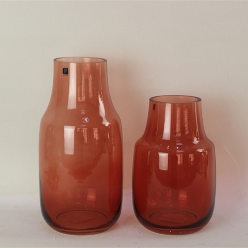 In Stocked Hand Made Clear Transparent Ball Shape Flat Round Glass Vase For Flower