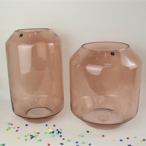Dried flowers transparent thin glass vase home decoration accessories good-looking props
