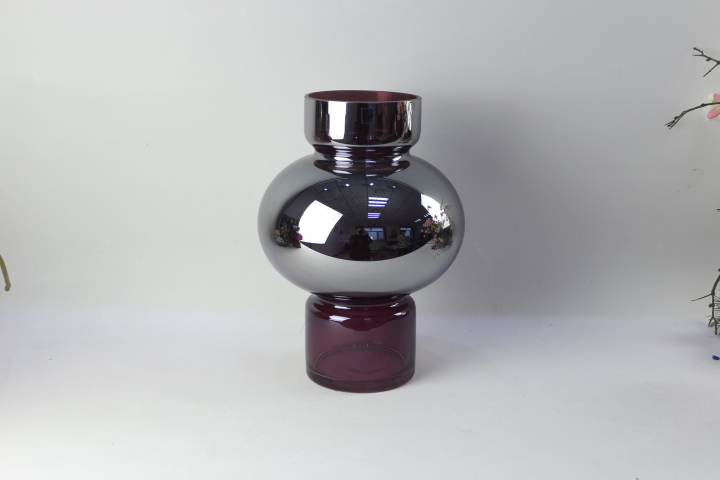 Western Style Wedding Decoration Hand Blown Restaurant Table Middle Size Cylinder Clear Flower Glass Vases