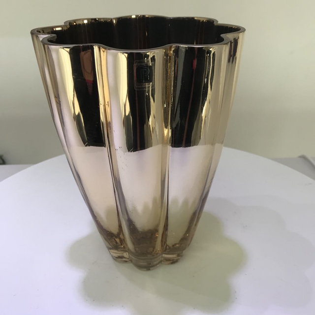 2021 Hot Product wholesale Nordic Colored Recycled Round Decor Tall Glass Flower Vase