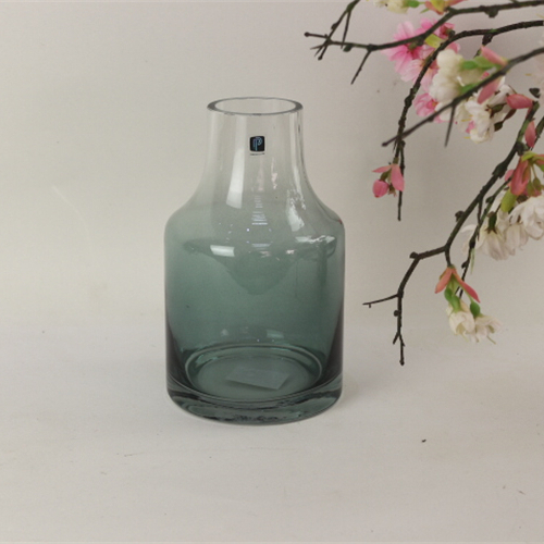 New design gradient color glass vase hydroponic vase flower arrangement glass vase