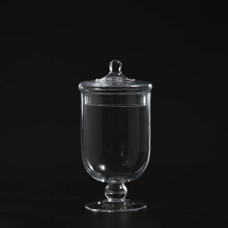 Amazon sellers best choice transparent glass candy jar or marshmallow jar with glass lid and stand for around world market