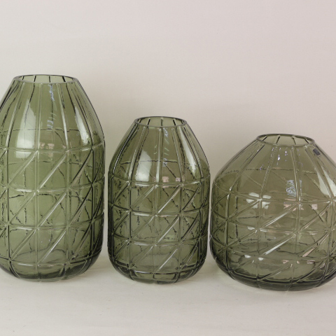 Factory Direct Selling Unique Design Colorful Glass Vase for Home Decoration And Wedding Gift