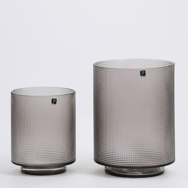 Nordic design green foggy modern special design glass flower holder flower vase on sale