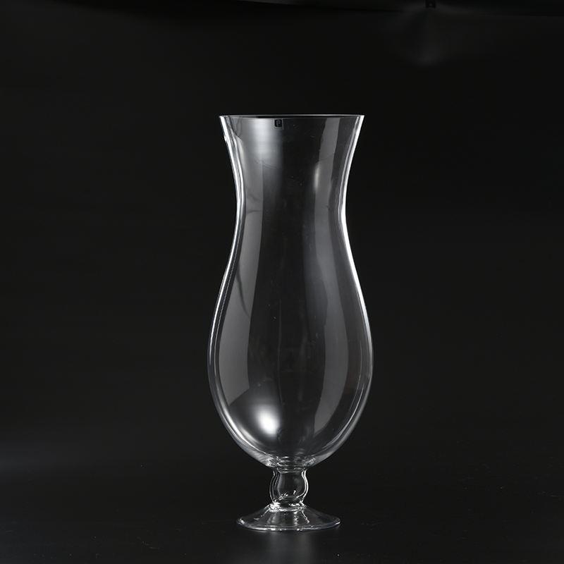 European style glass vase hot sell different sizes customized transparent hand-blown glass flower vase manufacture