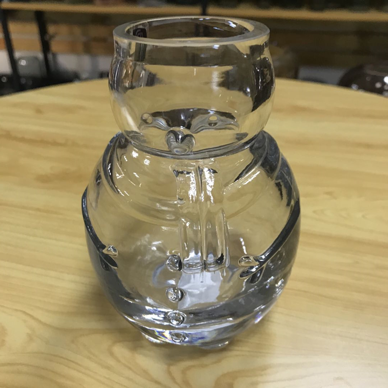 Christmas Small Size Glass Vases Cylinder Home Accessories Vase