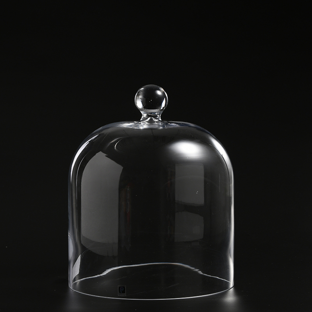Heavy duty hand-blown Transparent glass cake cover big size for home or party decors Glass Cake stand Cover on sale