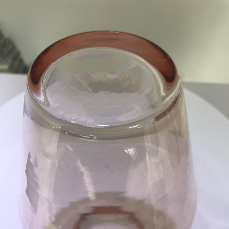 Wholesale clear crackle glass vase bowl for wedding centerpieces