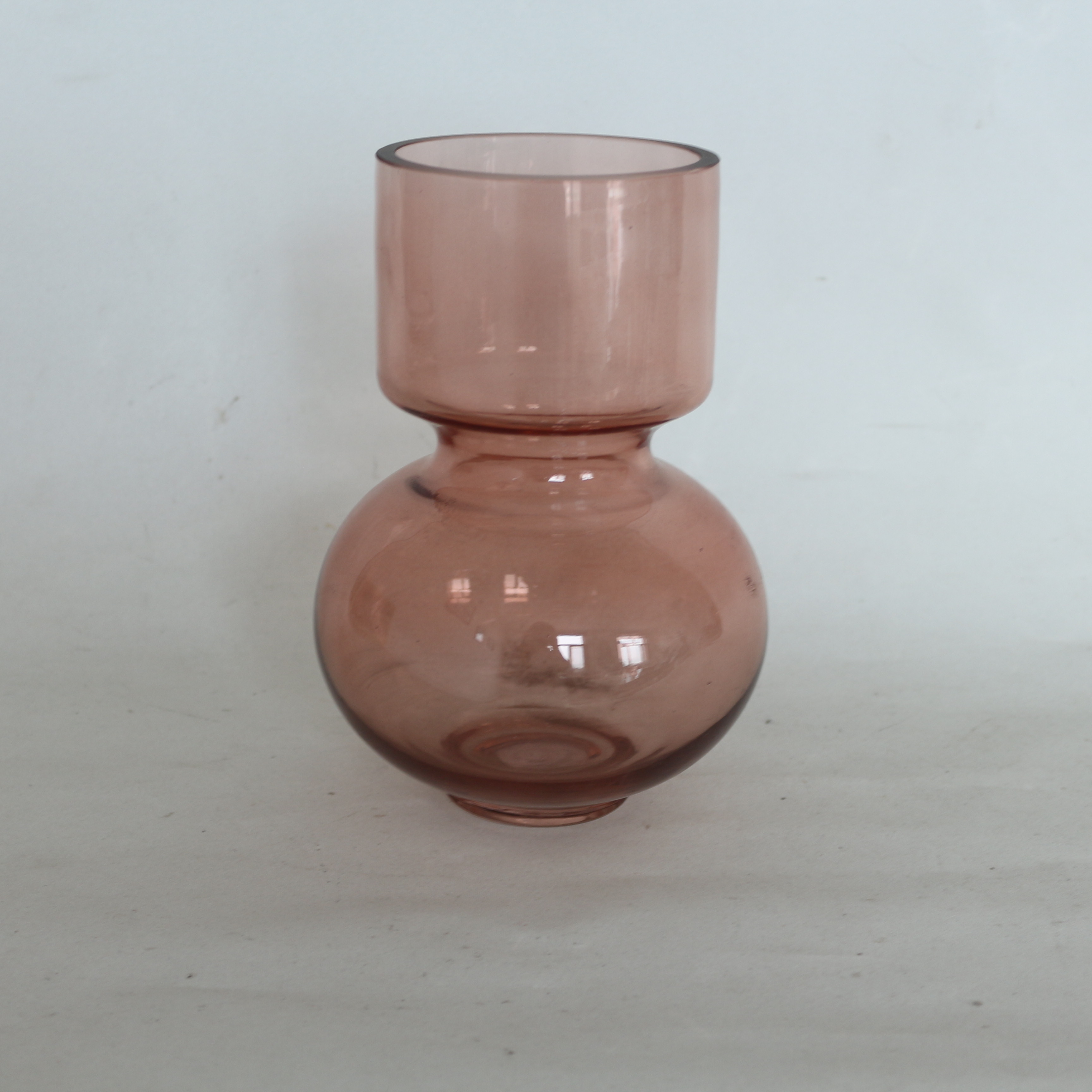 New unique design short colorful glass vases flower vases for decoration