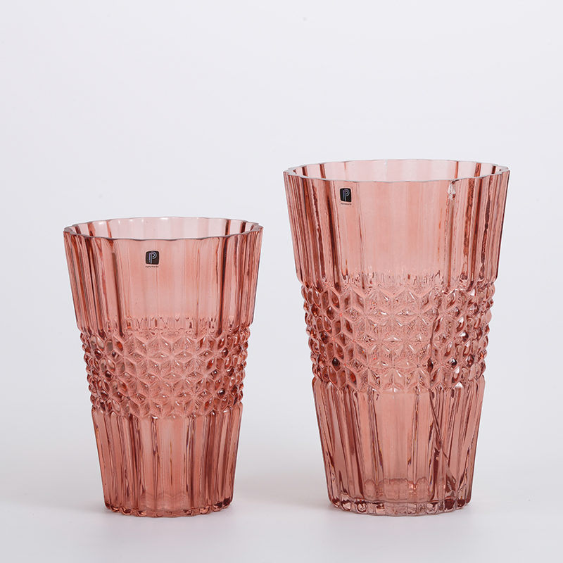 High quality hot sale pineapple design crystal glass decorative glass flower vase Chinese factory supply