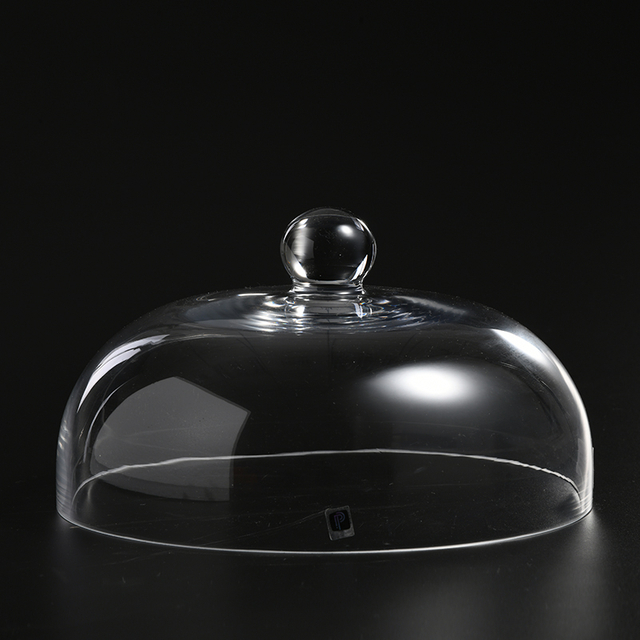 Heavy duty hand-blown Transparent for cake or cup decors Glass Cake stand Cover on sale