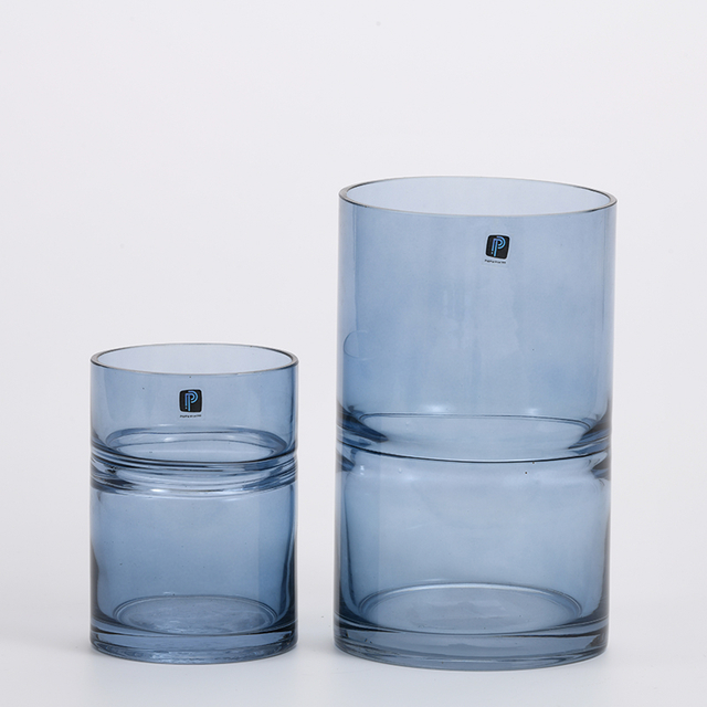 Heavy duty hand--blown glassware different jar design different color for world wholesalers glass flower vase on sale