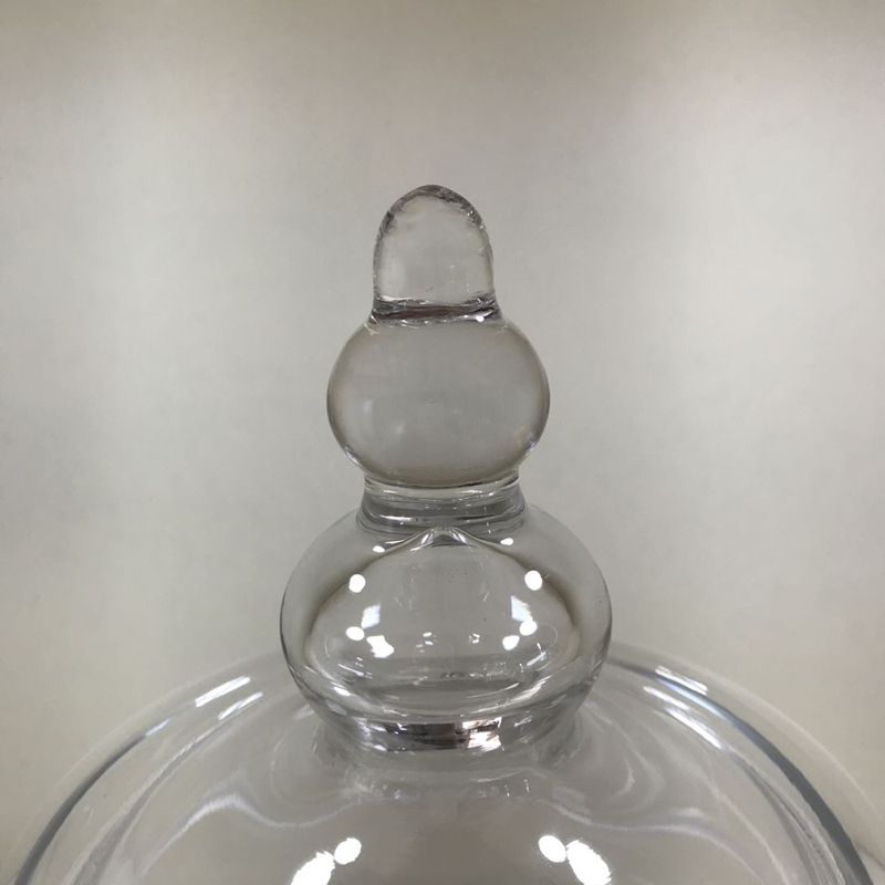 Wholesale Handmade Glass Apothecary Jar Candy Jar Wth Glass Lid Apothecary Jar Candy Buffet Container