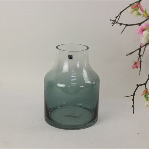 Common Home Decor Elegant Gradient Color Green Vase Plant Flower Vase