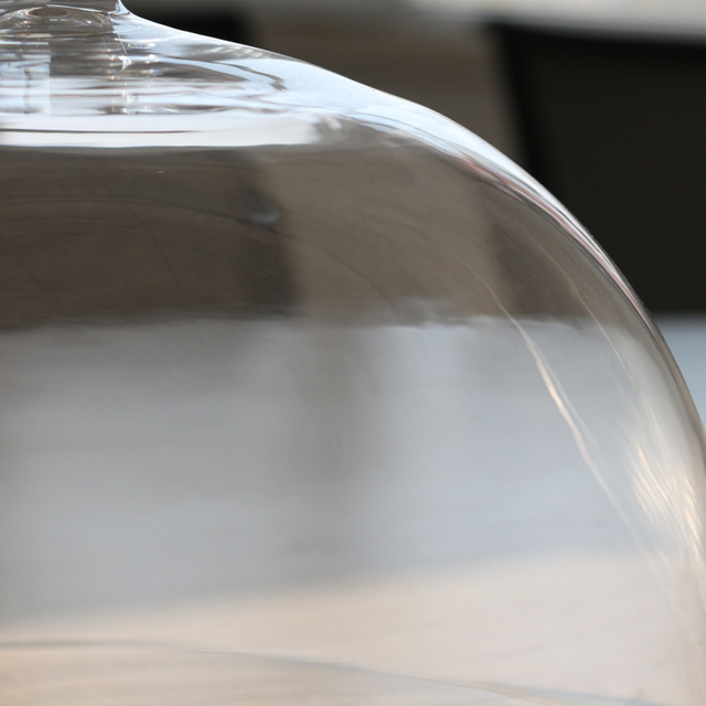 Clear Glass Dome Cover with Wood Base Dia 6 inch 8 inch 10 inch glass cover Set For Home Kitchen Baking