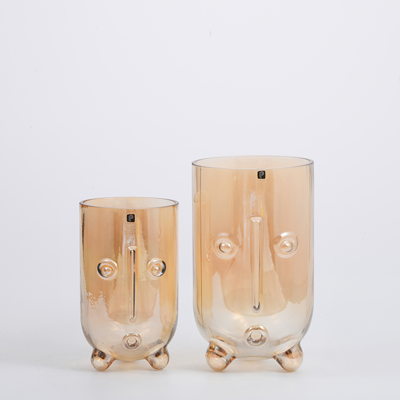 European style home decoration essential product human face shape vase