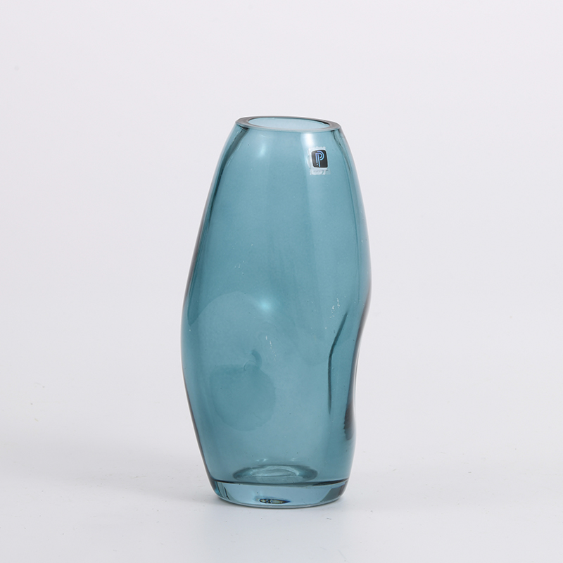 High fashion glassware foggy colored heavy duty glass vase Chinese manufacture