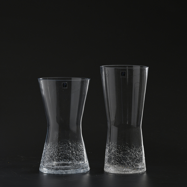 Decorative Hourglass Style Flower Glass Vase For flower