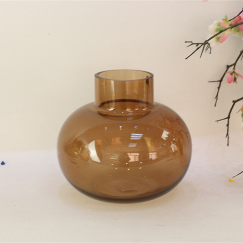 Common home decorations Creative Living Room Special Design Cylinder Glass Vase Glass Flower vases for home decor