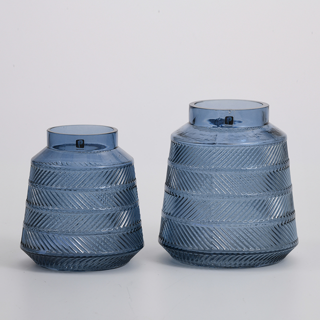 High quality heavy duty modern style glass jar for decorative glass flower vase Chinese manufacture