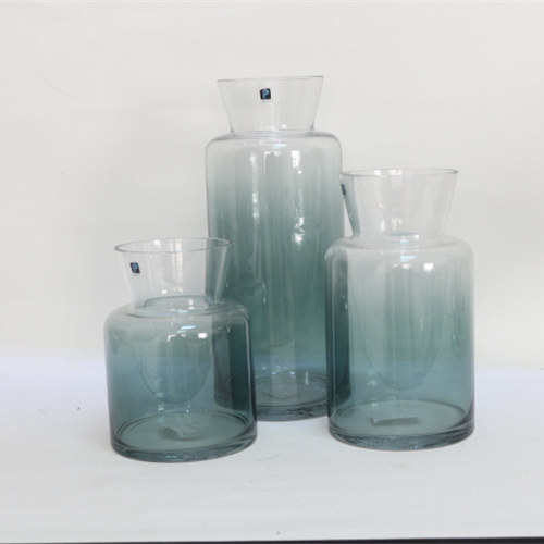 Centerpiece Decorative Colored Clear Glass Flower Vase