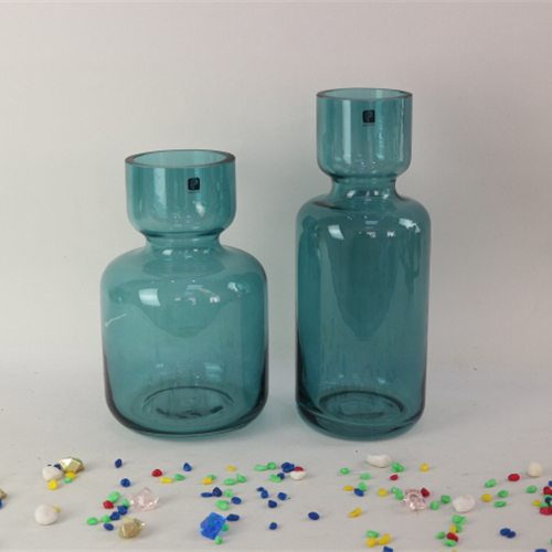 Centerpiece Decorative Colored Clear Glass Flower Vase