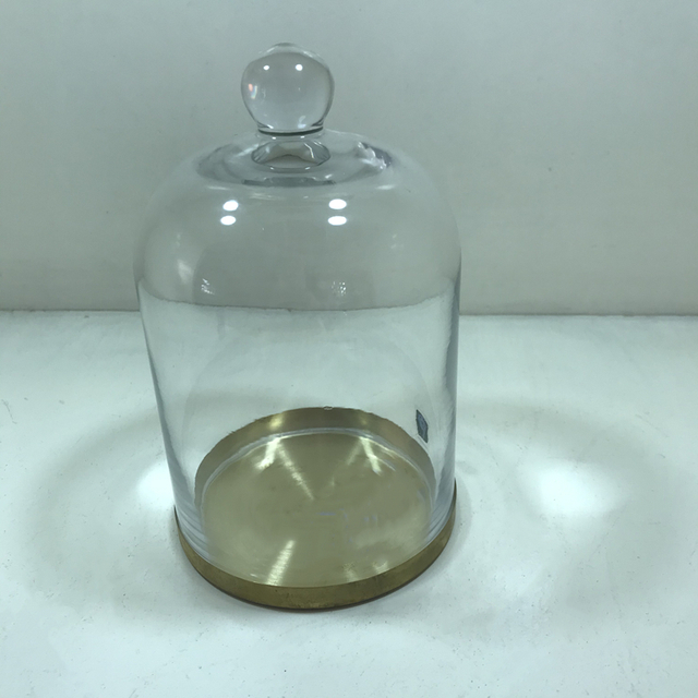 With Factory Wholesale Price gold mini dessert glass cake stand dome set