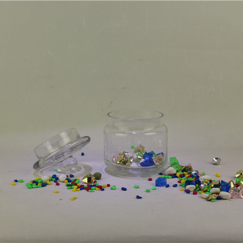 Unique design artistic cookie candy glass storage jar saving food trinket bottle