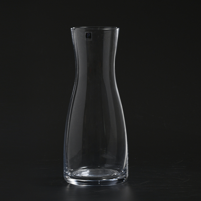 Glass Flower Vase with Thin Neck and classic simple clear style with many sizes