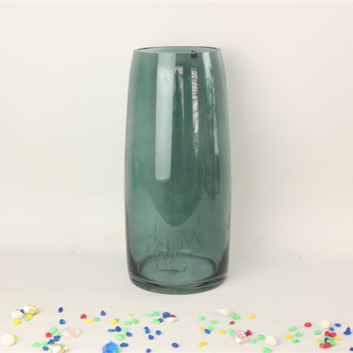 Wholesale Modern Design Color Translucent Decorative Durable Glass Vase With Low Price