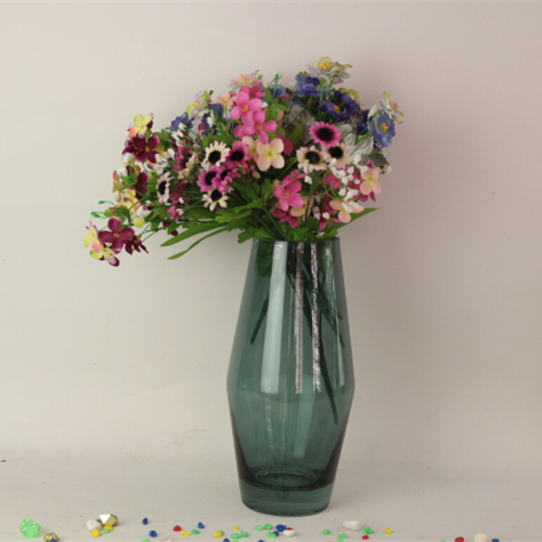 Wholesale Modern Design Color Translucent Decorative Durable Glass Vase With Low Price