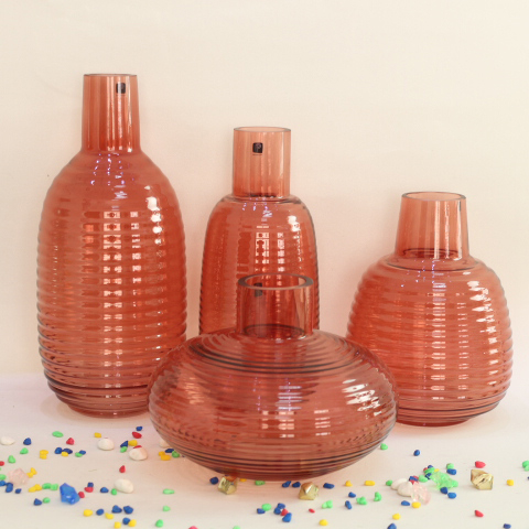 Factory direct selling price home table decor transparent cylinder shape wedding glass vases