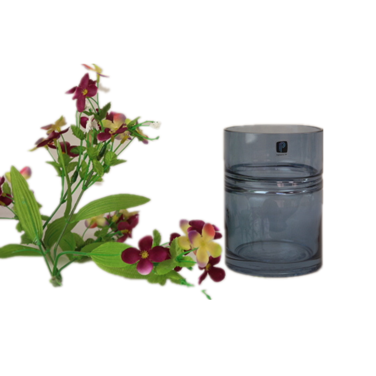 Wholesale custom made glass vases home decoration design hand made painted glass vase with low price