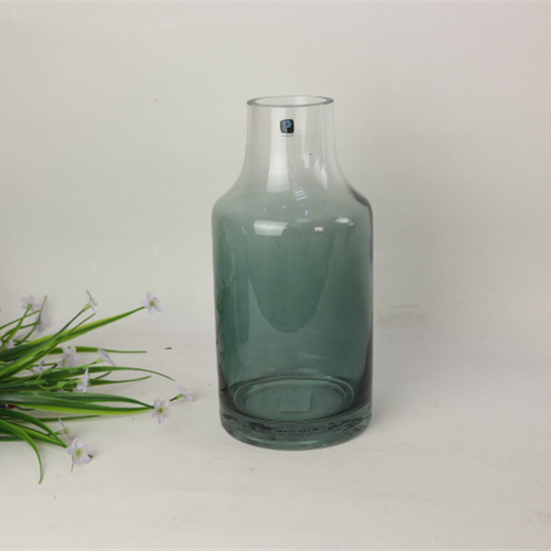 New design gradient color glass vase hydroponic vase flower arrangement glass vase