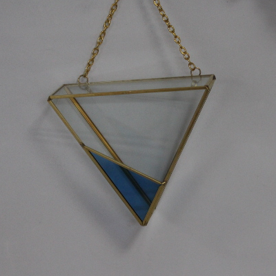 Professional manufacturer clear geometrical glass vase hanging glass terrarium for plant