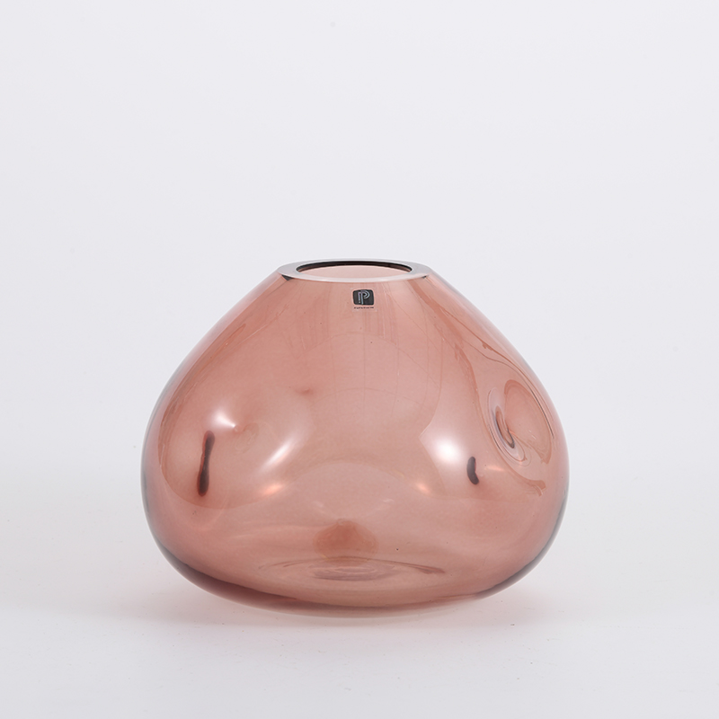High quality modern style electro-water processing with special design glass flower vase Chinese manufacture