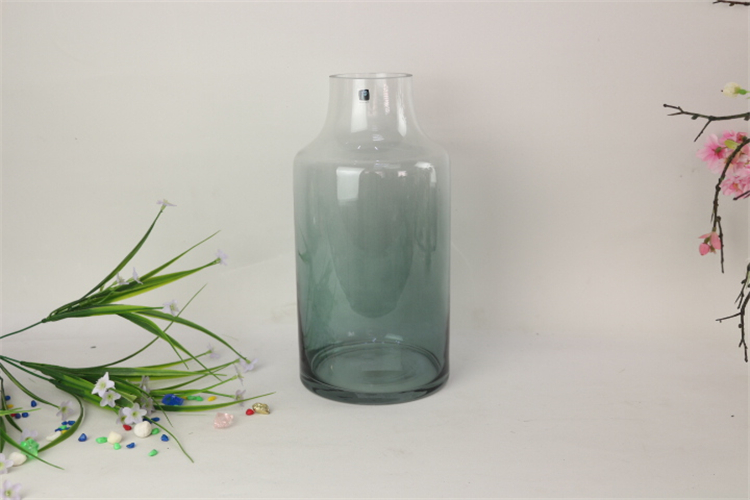 Common Home Decor Elegant Gradient Color Green Vase Plant Flower Vase