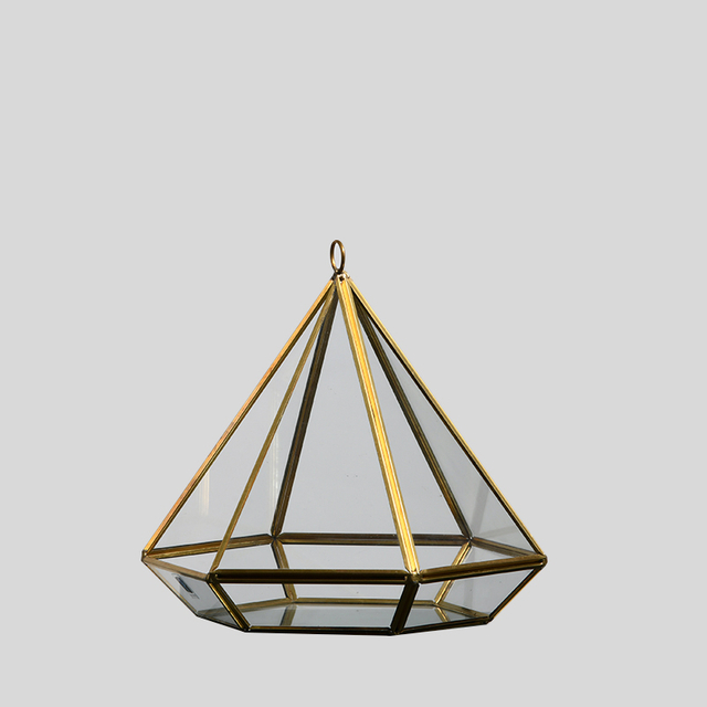 Hot Sale Diamond geometric terrarium Glassware Transparent Handmade Factory Supply