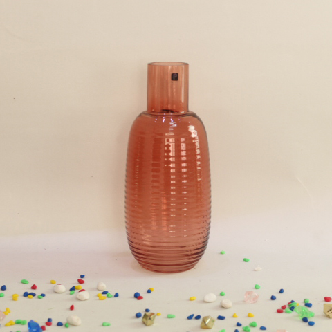 Latest design round tall crystal glass vases home furniture tabletop office decoration for sale