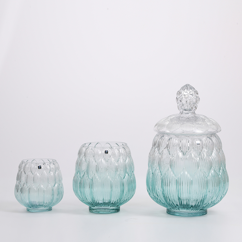 Heavy duty home decoration customized color hot sale floral luxury design glass flower vase