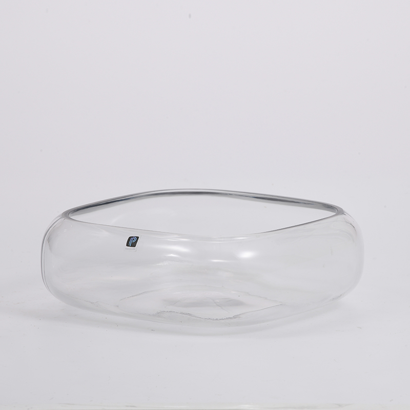 Glassware factory supply modern style for home decoration glass flower bowl vase on sale